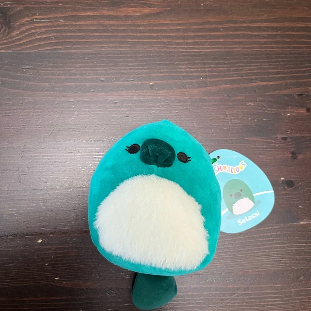 Squishmallows Selassi Teal & Cream Bird Plush